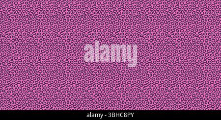 Irregular circle seamless pattern with hand drawn pencil textured ring shapes. Fun background with sketchy scribble spots in purple and pink colors Stock Vector