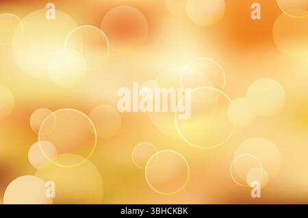 Abstract  Bokeh Background with Light Circles Stock Vector