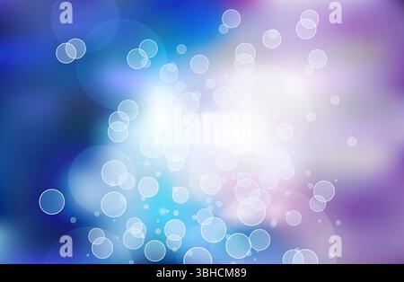 Abstract  Bokeh Background with Light Circles Stock Vector