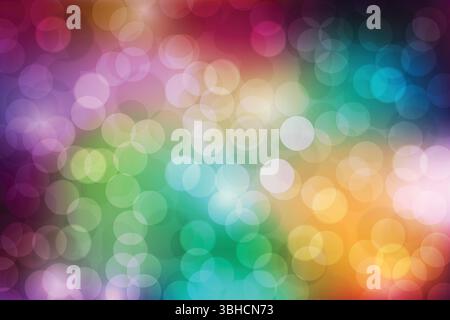 Abstract  Bokeh Background with Light Circles Stock Vector