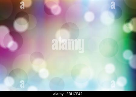 Abstract  Bokeh Background with Light Circles Stock Vector