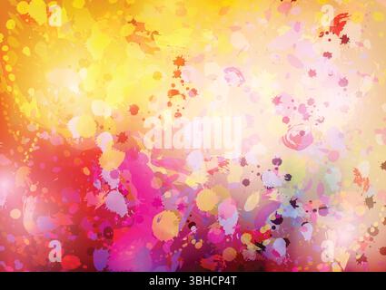 Abstract Watercolor  Background with Soft Splashes Stock Vector
