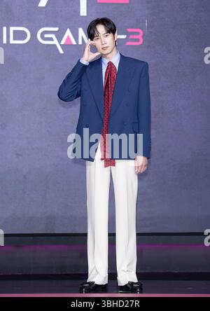 Park Sung-hoon attends the "Squid Game" Photocall at the Squid Game