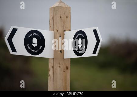 King Charles III England coast path Stock Photo