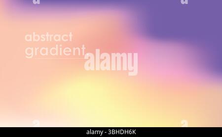 Abstract Pastel Gradient Background - Soft Blurry Color Design Stock Vector