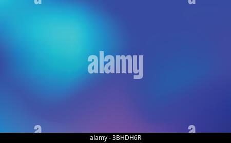 Abstract Blue Purple Gradient Background - Smooth Blurry Design Stock Vector
