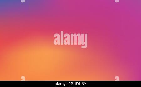 Vibrant Instagram Gradient Background - Modern Abstract Color Blend Stock Vector