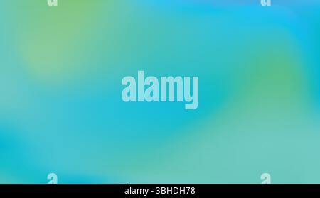 Abstract Blue Green Gradient Background - Smooth Fluid Design Stock Vector