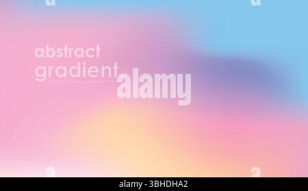 Abstract Pastel Gradient Background - Soft Dreamy Blurry Design Stock Vector