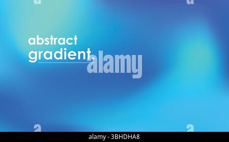 Abstract Blue Gradient Background - Smooth Modern Digital Design Stock Vector