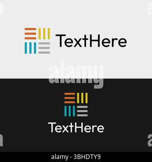 Beautiful Interior Designing Business Logo -Simple Designing Business Logo Stock Vector