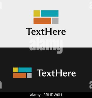 Beautiful Interior Designing Business Logo -Simple Designing Business Logo Stock Vector