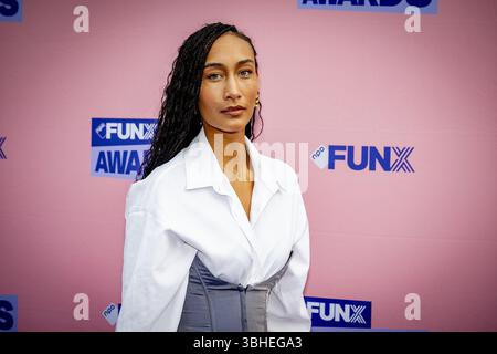 AMSTERDAM - Arshea upon arrival, prior to the twelfth edition of the FunX Awards. During the awards show in AFAS Live, favorite artists are presented with the most important music awards. ANP ROBIN UTRECHT netherlands out - belgium out Stock Photo