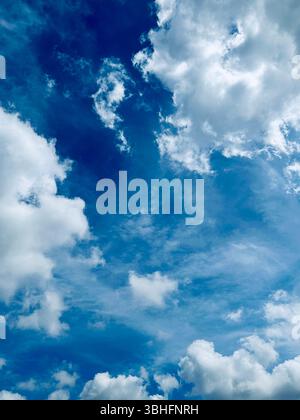Abstract Art Painted by Clouds Stock Photo