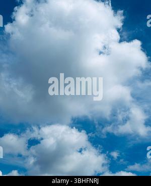 Cotton Candy Clouds Floating in the Sky Stock Photo