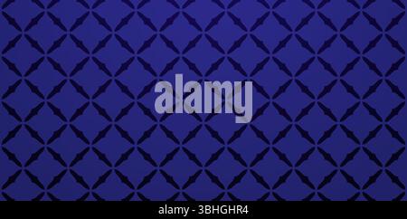 seamlessly geometrical patterned motif dark blue colors backgrounds for laser cutting machine material, Elegant luxury wallpaper, pages fills Stock Vector
