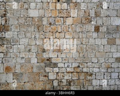 Background texture closeup of an old stone wall Stock Photo