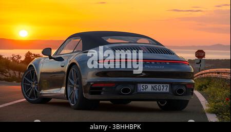 Porsche 911 Carrera 4S Cabrio Stock Photo