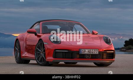 Porsche 911 Carrera 4S Cabrio Stock Photo