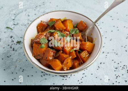 Chutneys and sauces in small bowls – a colorful selection of homemade Indian dips and condiments, perfect for curries, snacks, or food styling setups Stock Photo