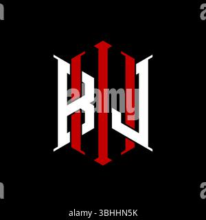 Logo initial monogram with geometric modern rectangle Elegant style design in isolated background, minimalist geometric shape style logo. Stock Vector