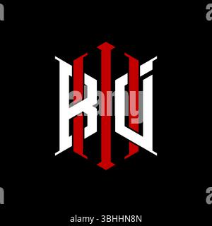 Logo initial monogram with geometric modern rectangle Elegant style design in isolated background, minimalist geometric shape style logo. Stock Vector