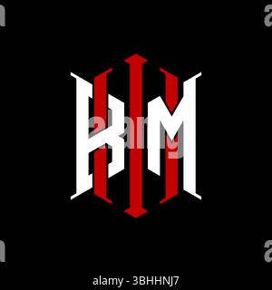 Logo initial monogram with geometric modern rectangle Elegant style design in isolated background, minimalist geometric shape style logo. Stock Vector