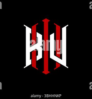 Logo initial monogram with geometric modern rectangle Elegant style design in isolated background, minimalist geometric shape style logo. Stock Vector
