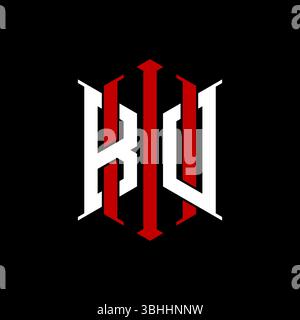 Logo initial monogram with geometric modern rectangle Elegant style design in isolated background, minimalist geometric shape style logo. Stock Vector