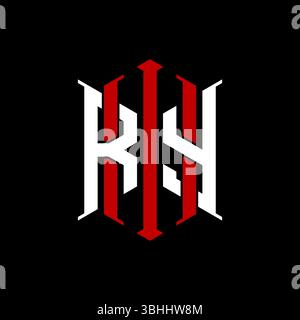 Logo initial monogram with geometric modern rectangle Elegant style design in isolated background, minimalist geometric shape style logo. Stock Vector