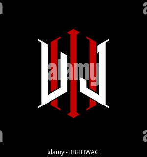 Logo initial monogram with geometric modern rectangle Elegant style design in isolated background, minimalist geometric shape style logo. Stock Vector