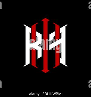 Logo initial monogram with geometric modern rectangle Elegant style design in isolated background, minimalist geometric shape style logo. Stock Vector