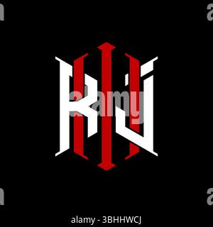 Logo initial monogram with geometric modern rectangle Elegant style design in isolated background, minimalist geometric shape style logo. Stock Vector