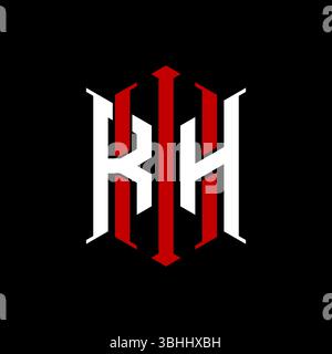 Logo initial monogram with geometric modern rectangle Elegant style design in isolated background, minimalist geometric shape style logo. Stock Vector