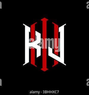 Logo initial monogram with geometric modern rectangle Elegant style design in isolated background, minimalist geometric shape style logo. Stock Vector