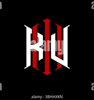 Logo initial monogram with geometric modern rectangle Elegant style design in isolated background, minimalist geometric shape style logo. Stock Vector