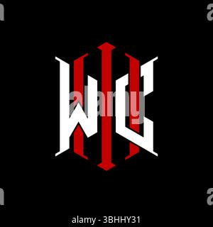 Logo initial monogram with geometric modern rectangle Elegant style design in isolated background, minimalist geometric shape style logo. Stock Vector
