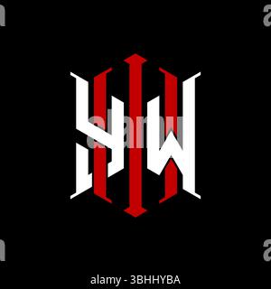Logo initial monogram with geometric modern rectangle Elegant style design in isolated background, minimalist geometric shape style logo. Stock Vector