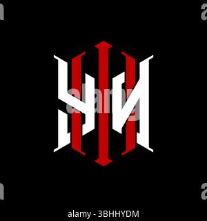 Logo initial monogram with geometric modern rectangle Elegant style design in isolated background, minimalist geometric shape style logo. Stock Vector