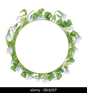 Ivy wreath clipart with green leaves and botanical vines isolated on ...