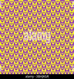 Houndstooth Skull pattern seamless. Goose foot Skull background Stock Vector