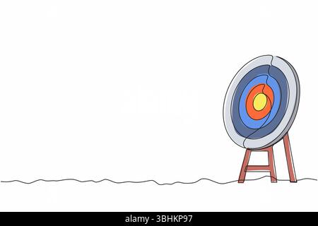Archery target ring with and without arrows hitting bullseye. Dartboard ...