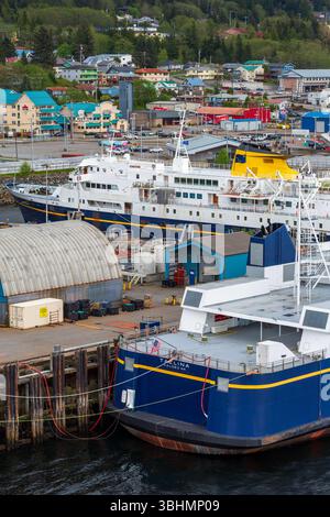 Ferry Terminal, Ketchikan, Revillagigedo Island, Alaska,USA Stock Photo ...