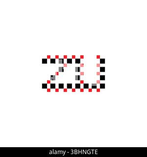 ZU ZU Alphabet Initial Logo with a Stylish Touch Stock Vector