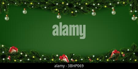 クリスマス bg Red Gold Christmas card bg. Vintage luxury frame with border Stock