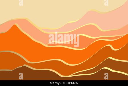 abstract mountain range vector background Stock Vector