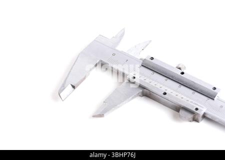 Vernier caliper isolated on white background Stock Photo
