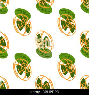 Seamless Electric Fan Pattern Stock Vector