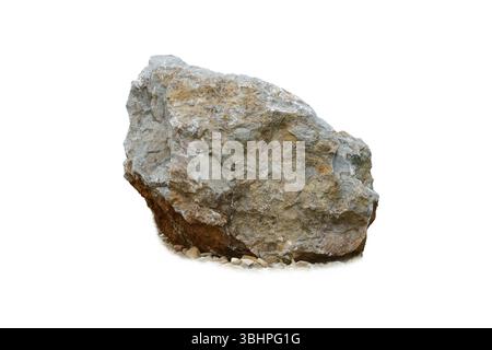 stone isolated on white background Stock Photo