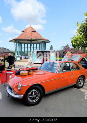 Vintage car at the Horniman Gardens in London Stock Photo
